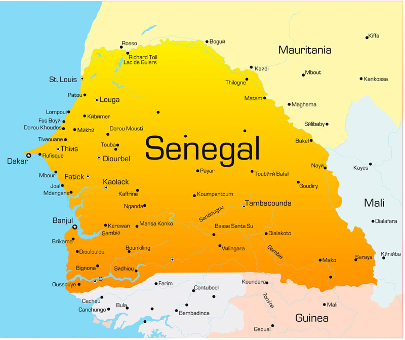 Senegal map