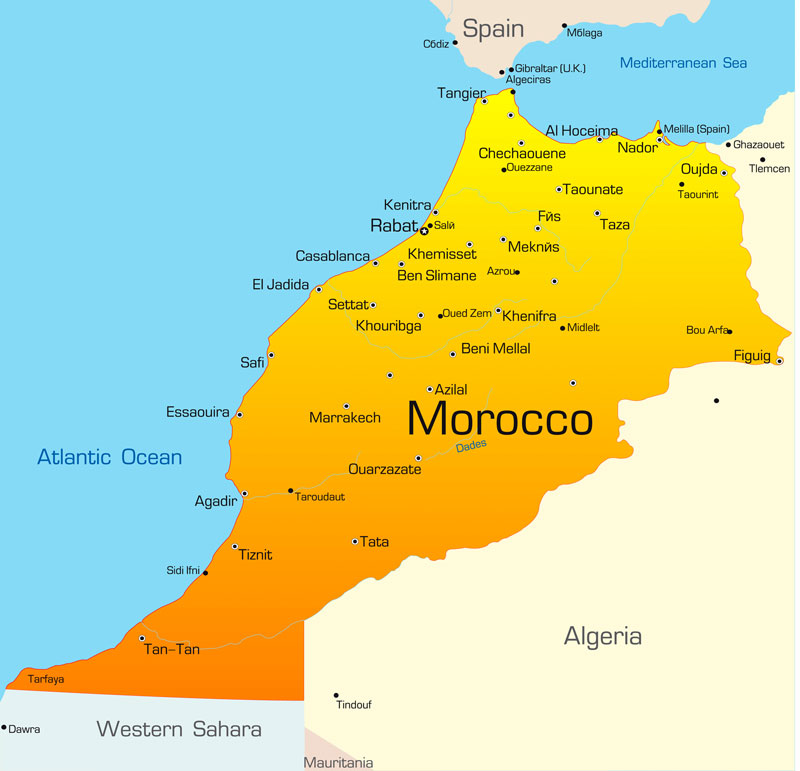 Morocco map