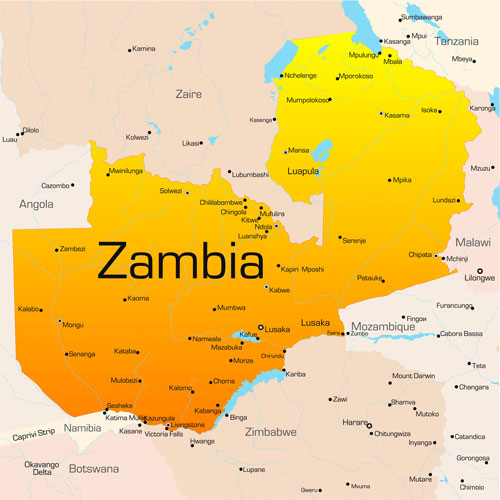 Map of Zambia