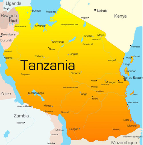 Map of Tanzania