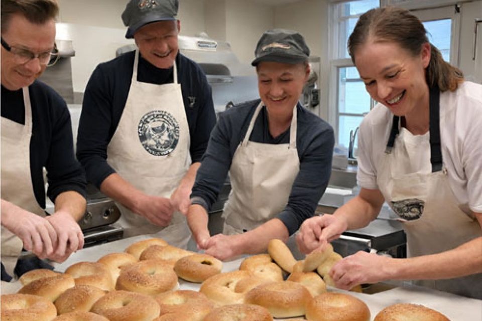 Bagel making class