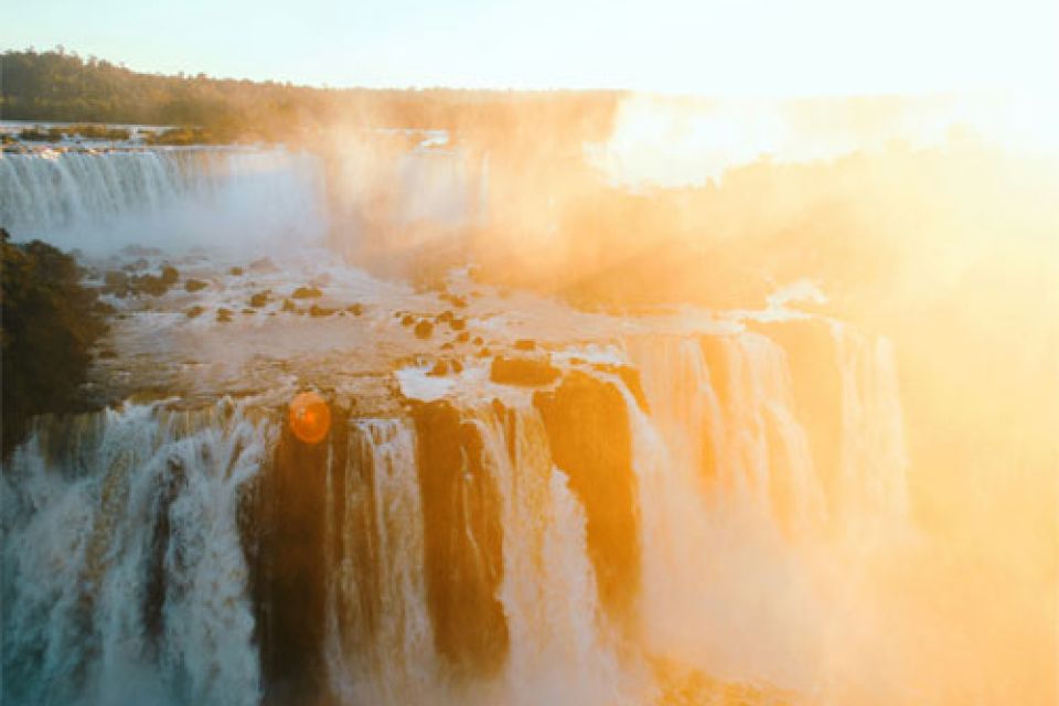 Spectacular Sunset Experience at Iguassu Falls